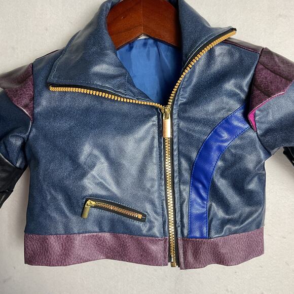 Disney Descendants 3 Spirit Halloween Maleficent Mal Faux Leather Jacket Small - Picture 3 of 11